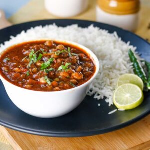 Chole with rice
