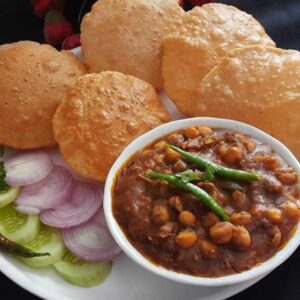 Special Choley Poori With Salted Lassi/Chaach